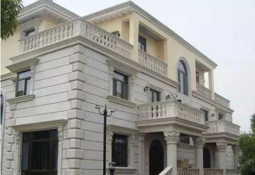 在農(nóng)村小別墅用真石漆裝修外墻，效果圖美絕了